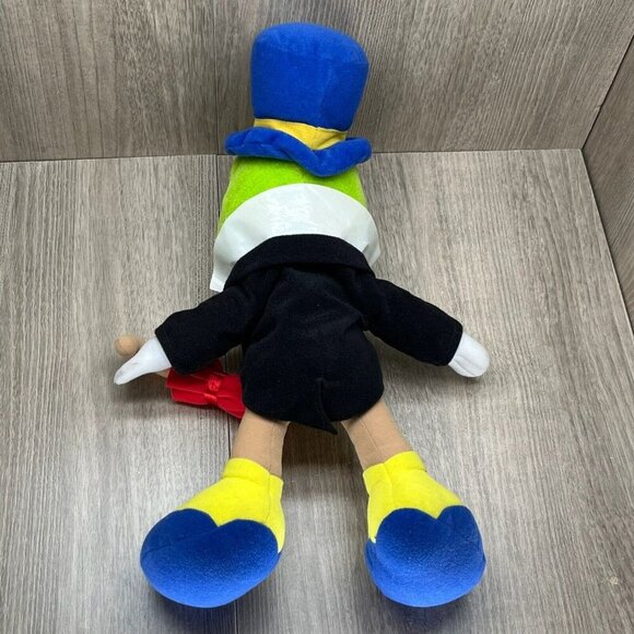 VTG Mattel Walt Disney Pinocchio Jiminy Cricket Plush Stuffed Animal Toy 15" - Picture 4 of 6